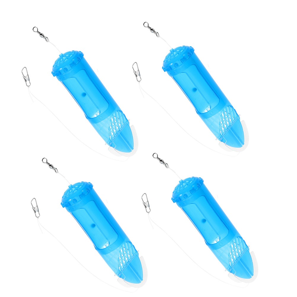 4 Pcs Fishing Bait Storage Basket Carp Method Feeder Cage Clip on Swivel