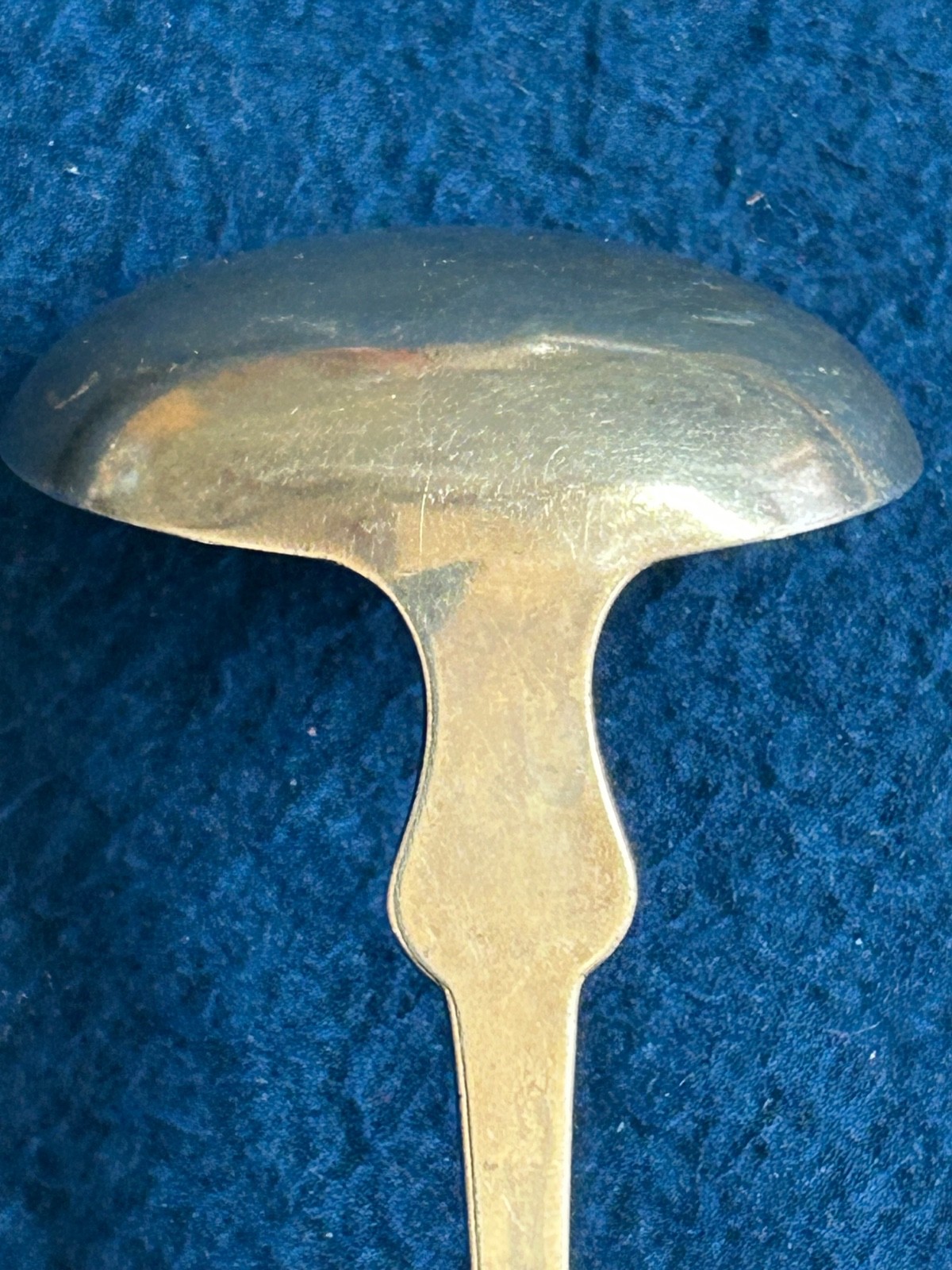 Antique Coin Silver Sauce Spoon Marked S&H. Approx 6” 23.3 Grams Monogrammed