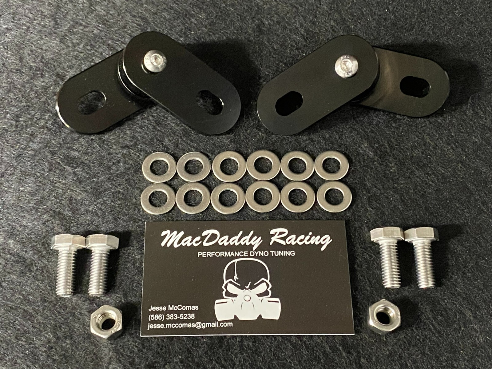 MacDaddy Racing Pipe / Exhaust Hangers with Rubber Cushions for Yamaha Banshee