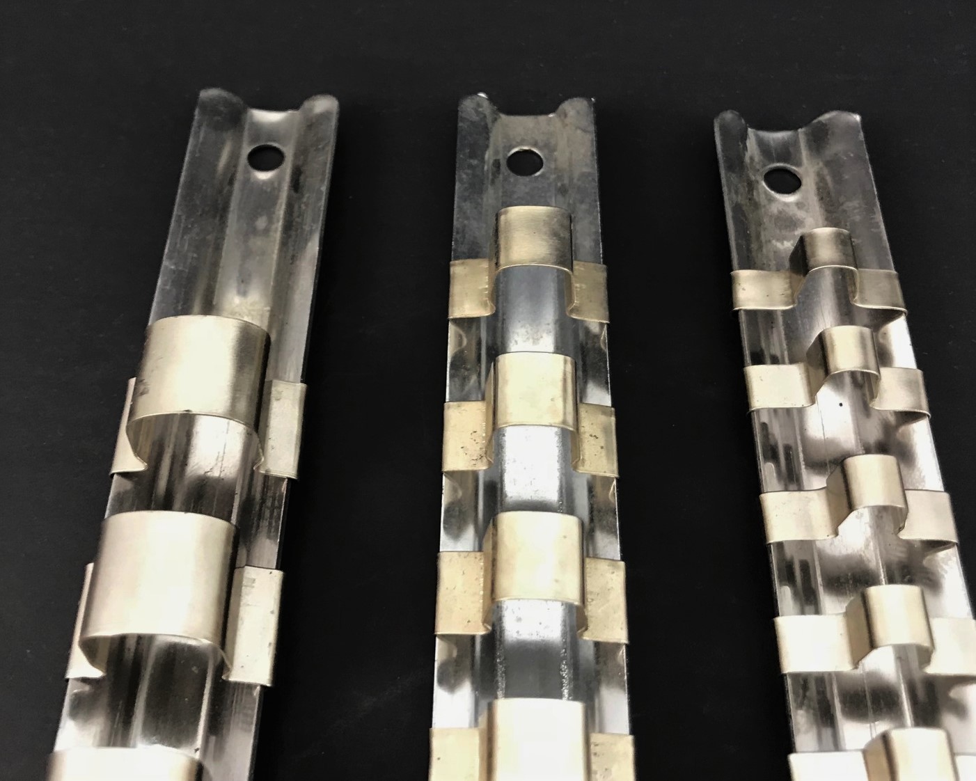 15pcs Socket Rails 1/4" 3/8" 1/2" 16 Clip On Rail Tool Organizer Storage US SHIP