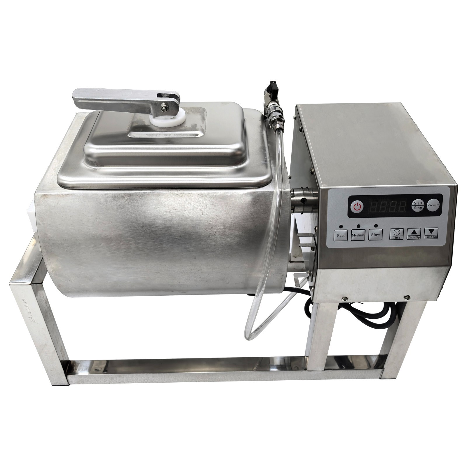 15L VacuumPump Meat Seafood Tumbler Marinator Mixer Curing Roll Kneading Machine