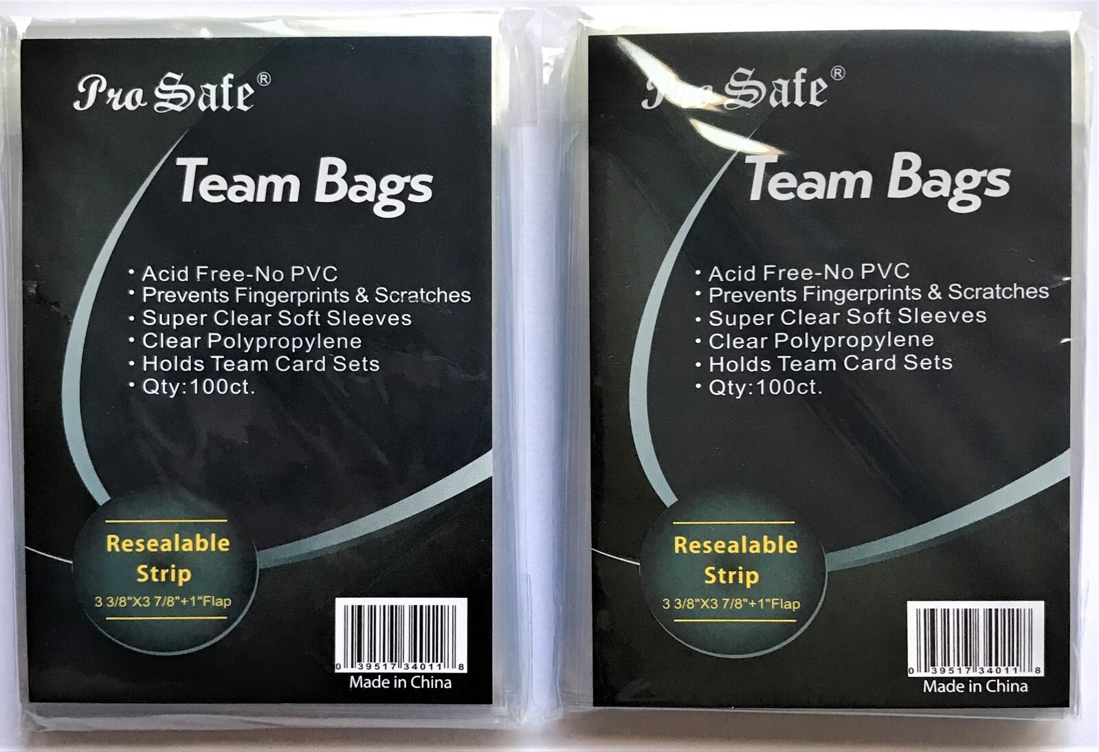 Card Sleeves Holders Trading Team Bags, Resealable, 100/500/1000/1200/5000/10000