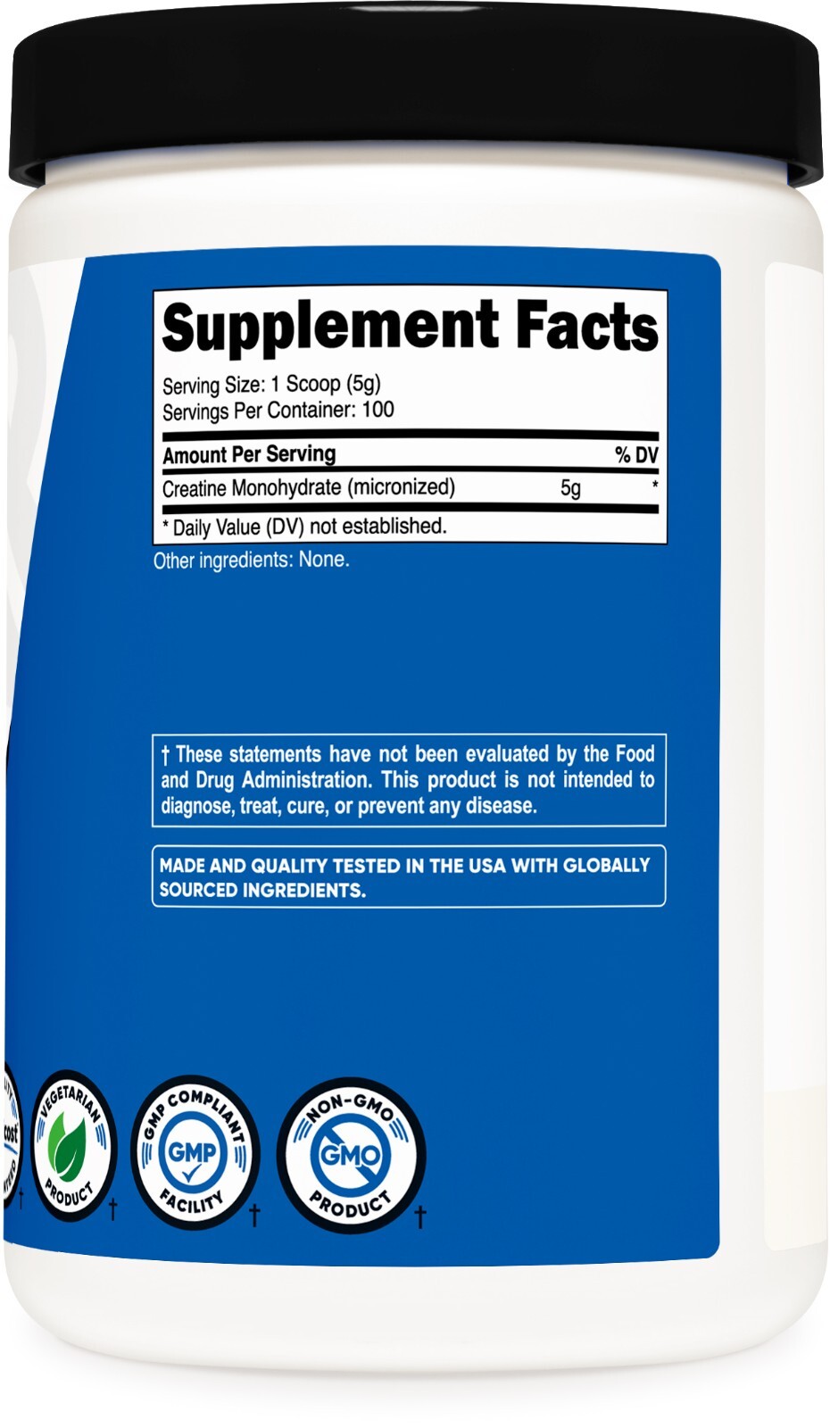 Nutricost Pure Creatine Monohydrate 500 Gram Powder