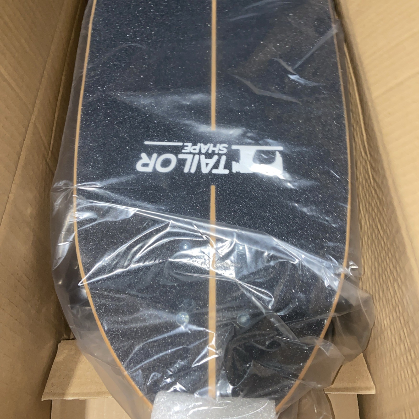 Complete Tailor Shape Skateboard (Blue Beach Black/White) Surf Skate New