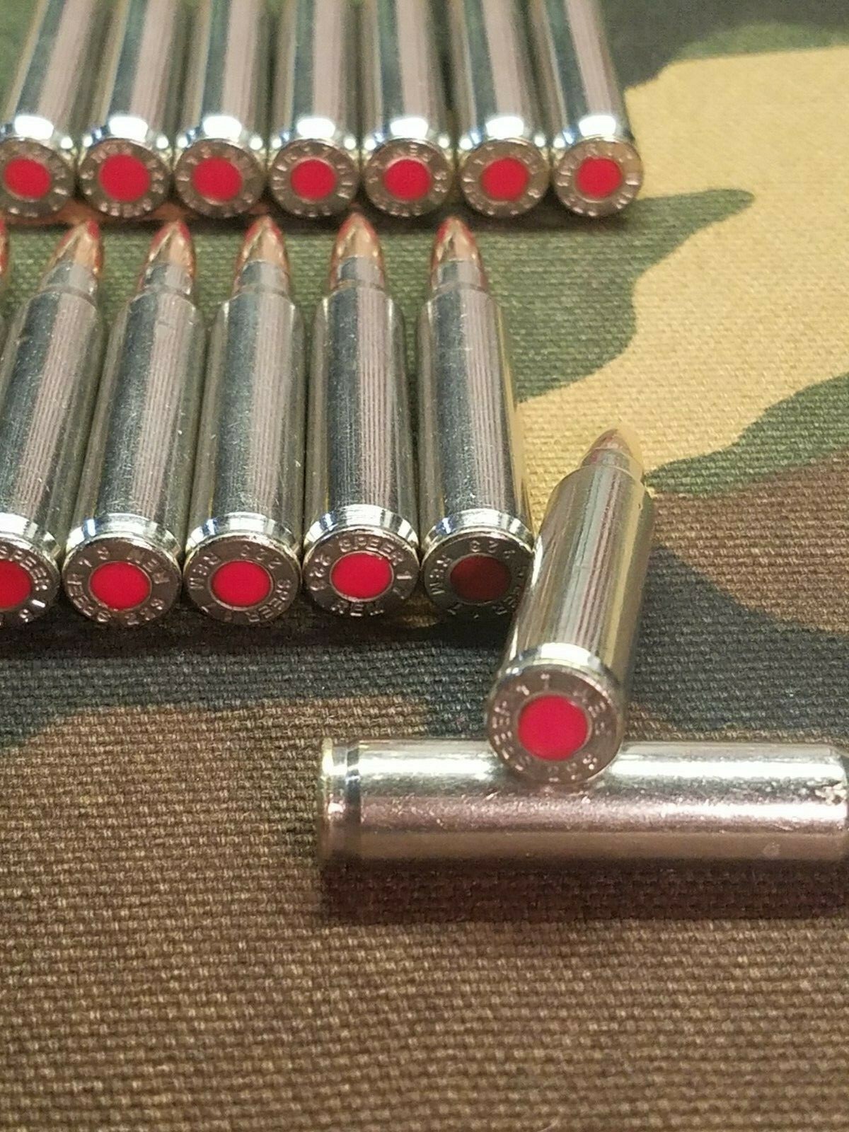 223/5.56 SNAP CAPS SET OF 15 (Nickel+ Red)