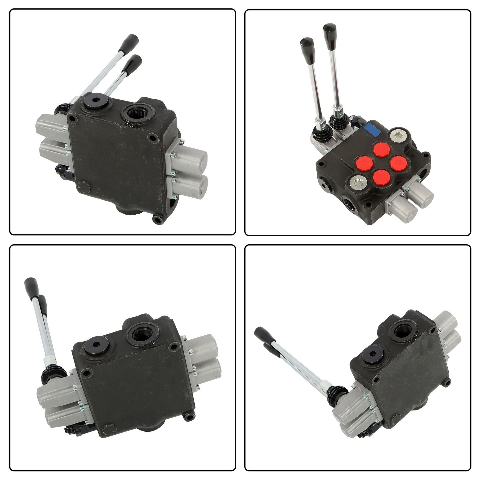 2 Spool Hydraulic Control Valve 32 GPM 3600PSI Open Center