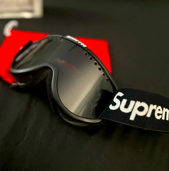 Supreme x Smith Black Ski Snowboard Goggles Motocross Dirt Bike ATV Off Road NWT