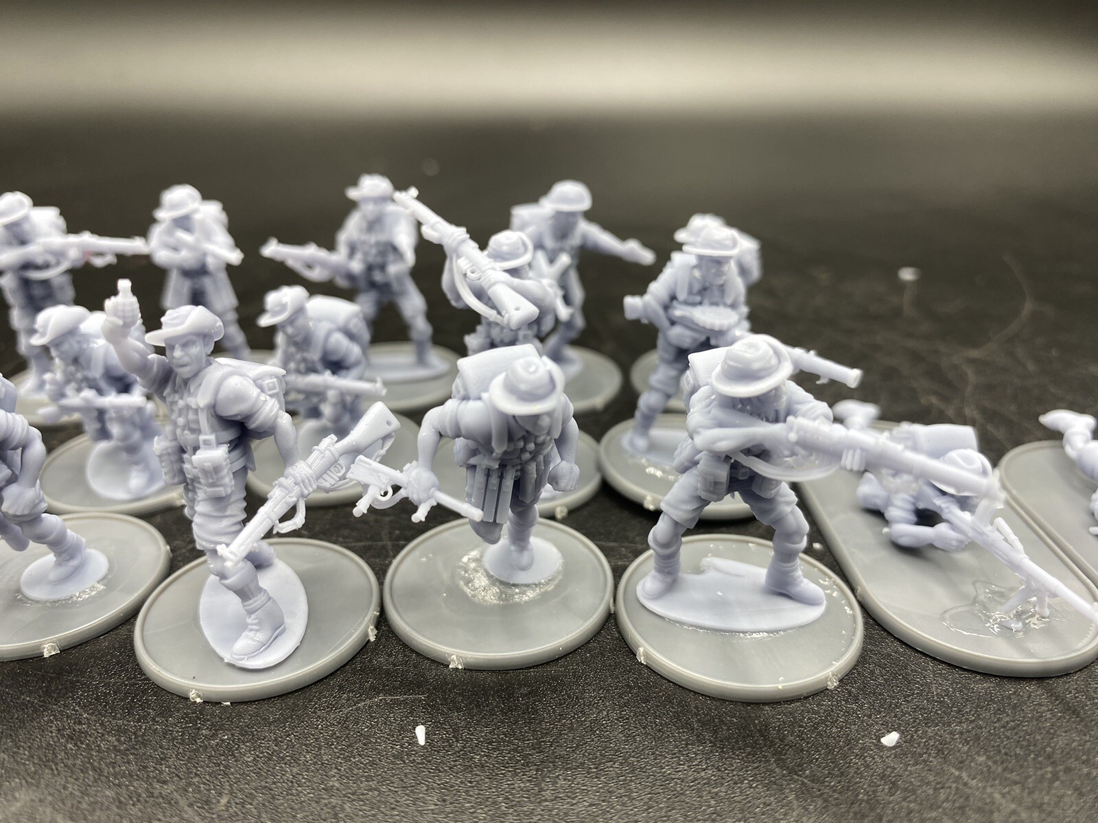 28mm, 3D Printed, WW2, Australians Infantry (17), Bolt Action.