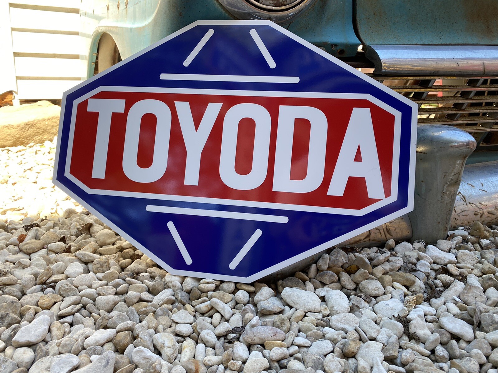 Antique Vintage Old Style Toyoda Toyota Sign!