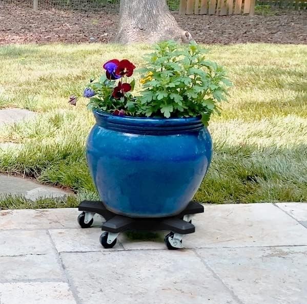 16" Plant Caddie - Heavy-Duty Rolling with Locking Wheels, 500 lb Capacity – ...