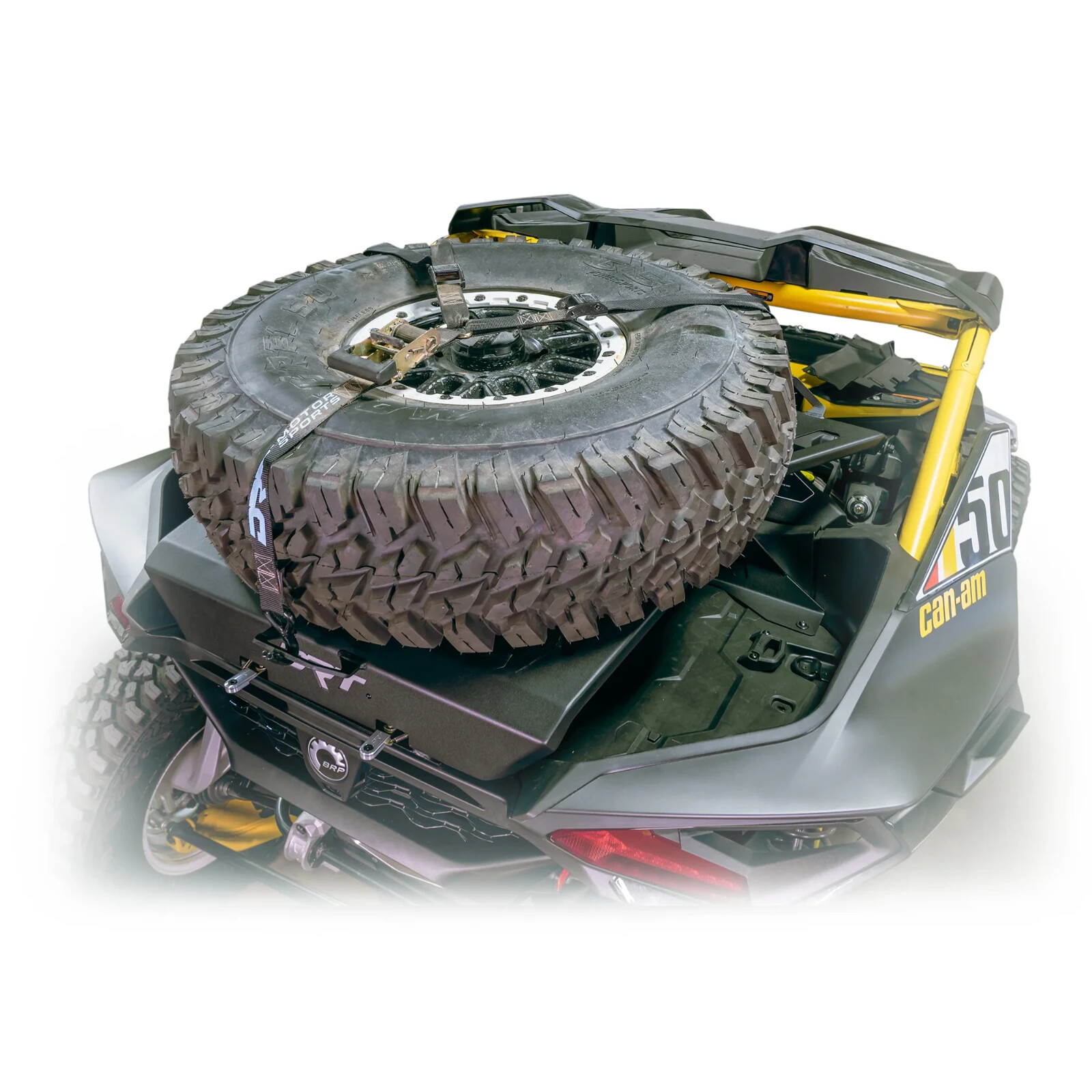 DRT Adventure Rack Spare Tire Cargo Carrier Fits: CAN-AM MAVERICK R 2024+