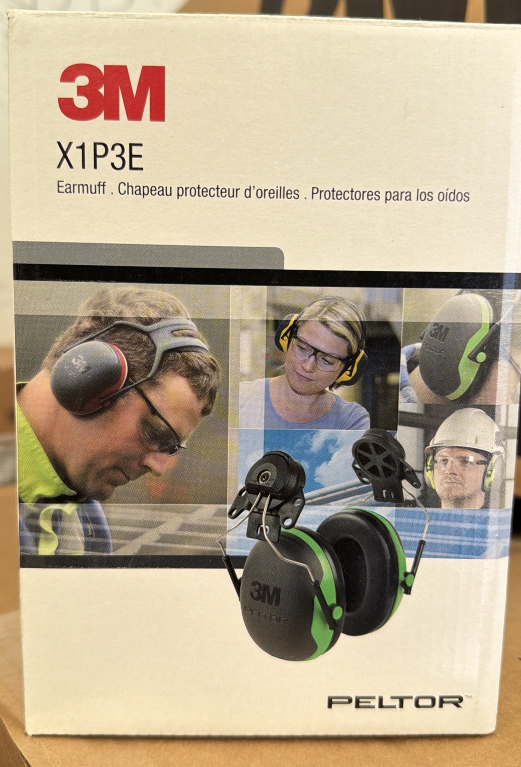 3M X1P3E Peltor XSeries Cap-Mount Earmuffs NRR 21dB (X1P3E)