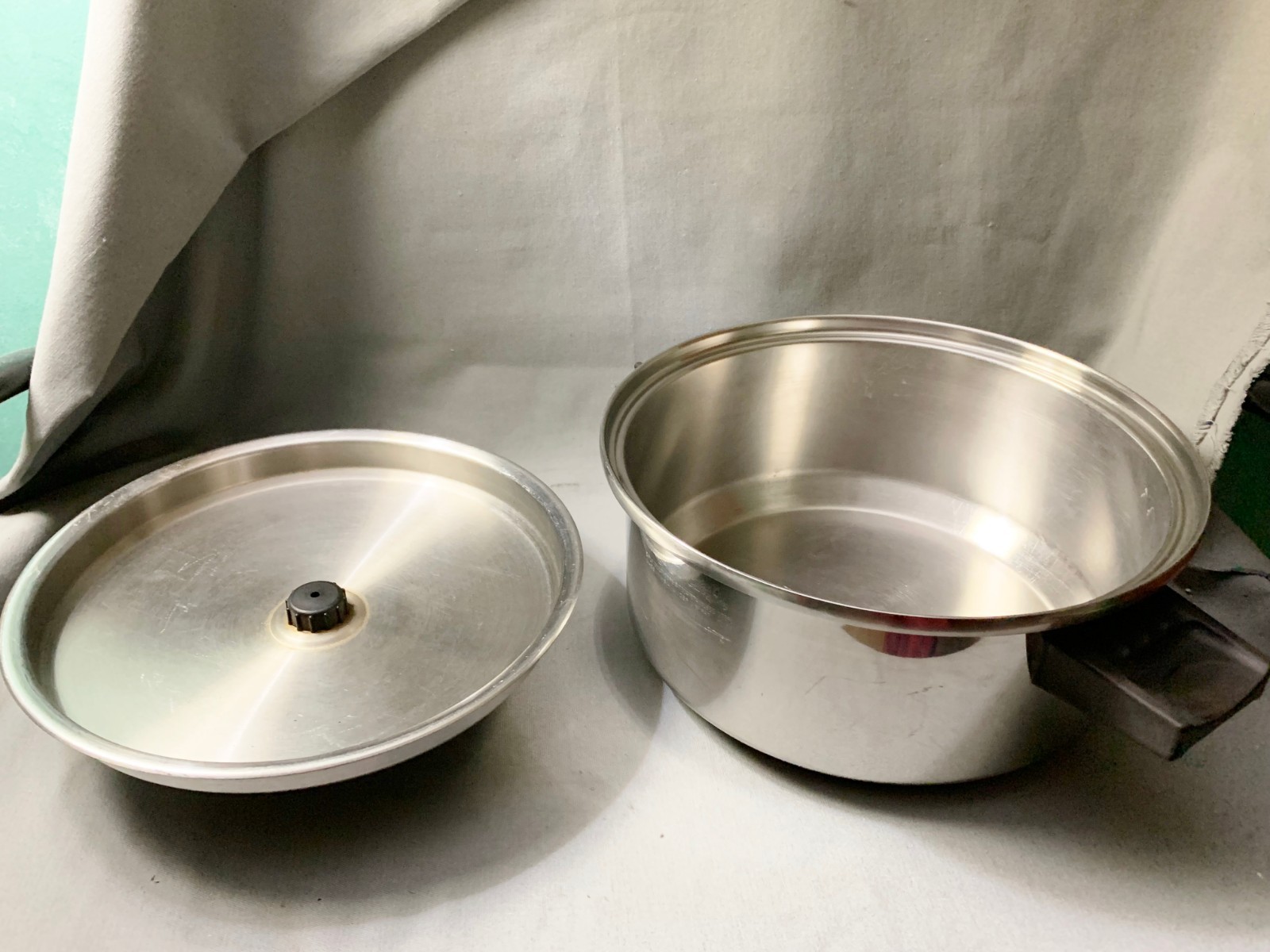 Lustre Craft Stainless Steel T304 5-Ply Multi Core Stock Pot Dutch Oven Lid USA