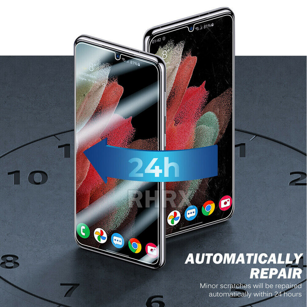 3-Pack Hydrogel Screen Protector for Samsung Galaxy S24 S23 FE Ultra Plus S22