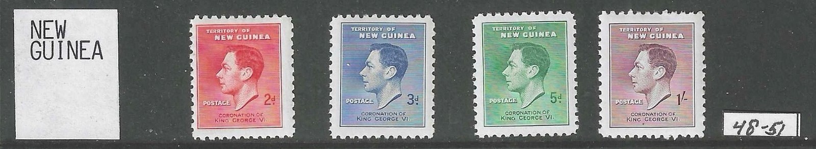 TERRITORY OF NEW GUINEA  STAMPS MNH - #48-51 - Nice Lot -Good Value Take a Look!