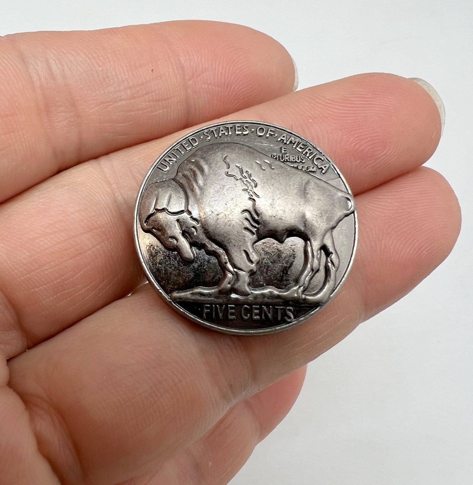 10PC Gunmetal Buffalo Rustic Metal Buttons Shank Buttons 1" 26mm