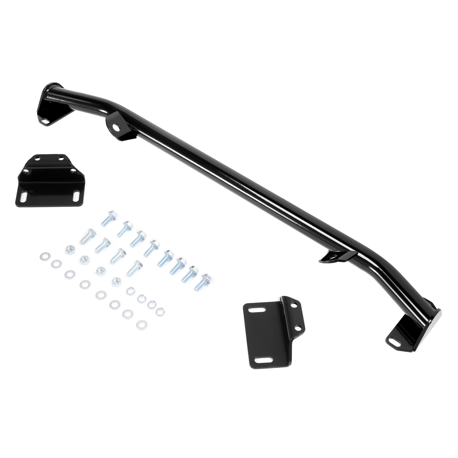 Black Rear Steel Tubular Shock Crossmember Mount For Chevy 150 210 Bel Air 55-57