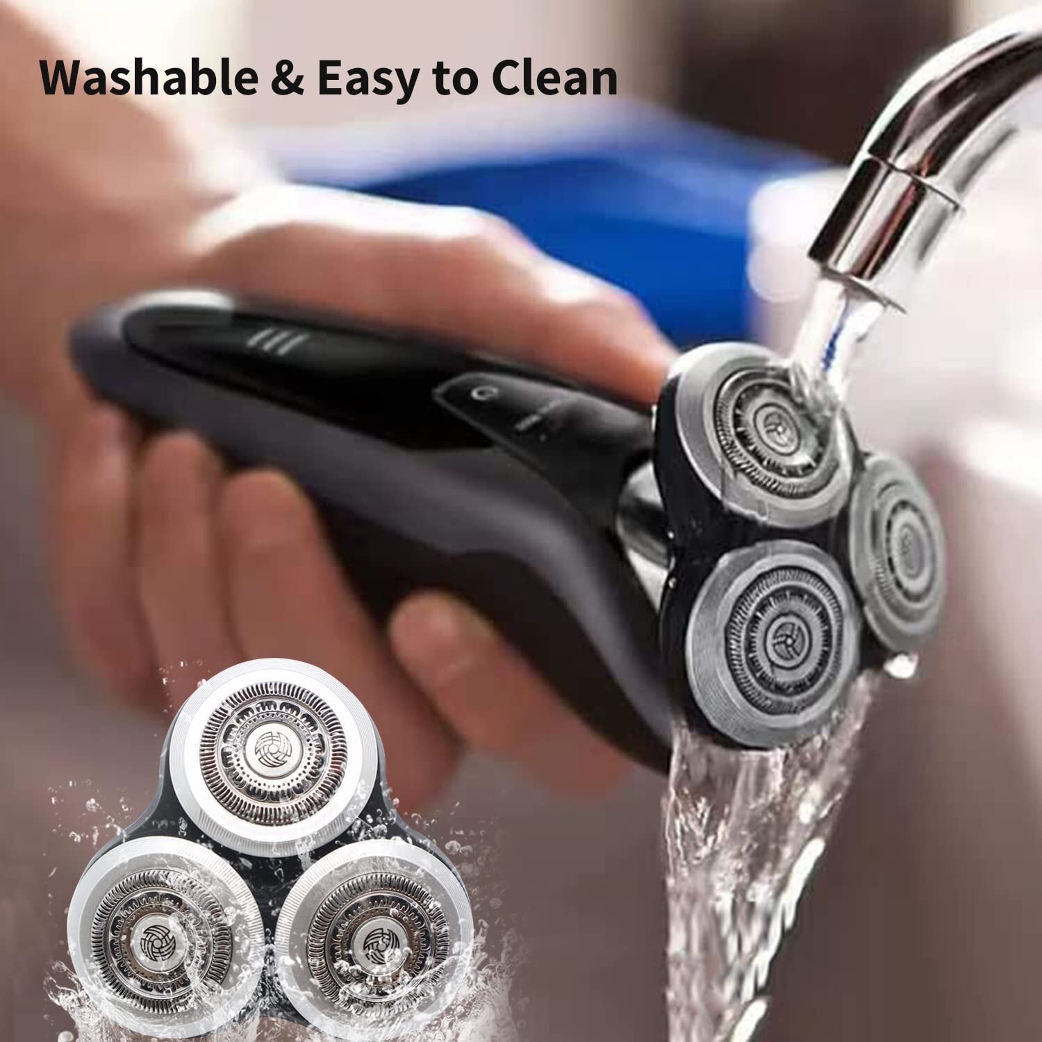 SH90 Replacement Heads (with Whole Base) for Philips Norelco Shavers Series 9000