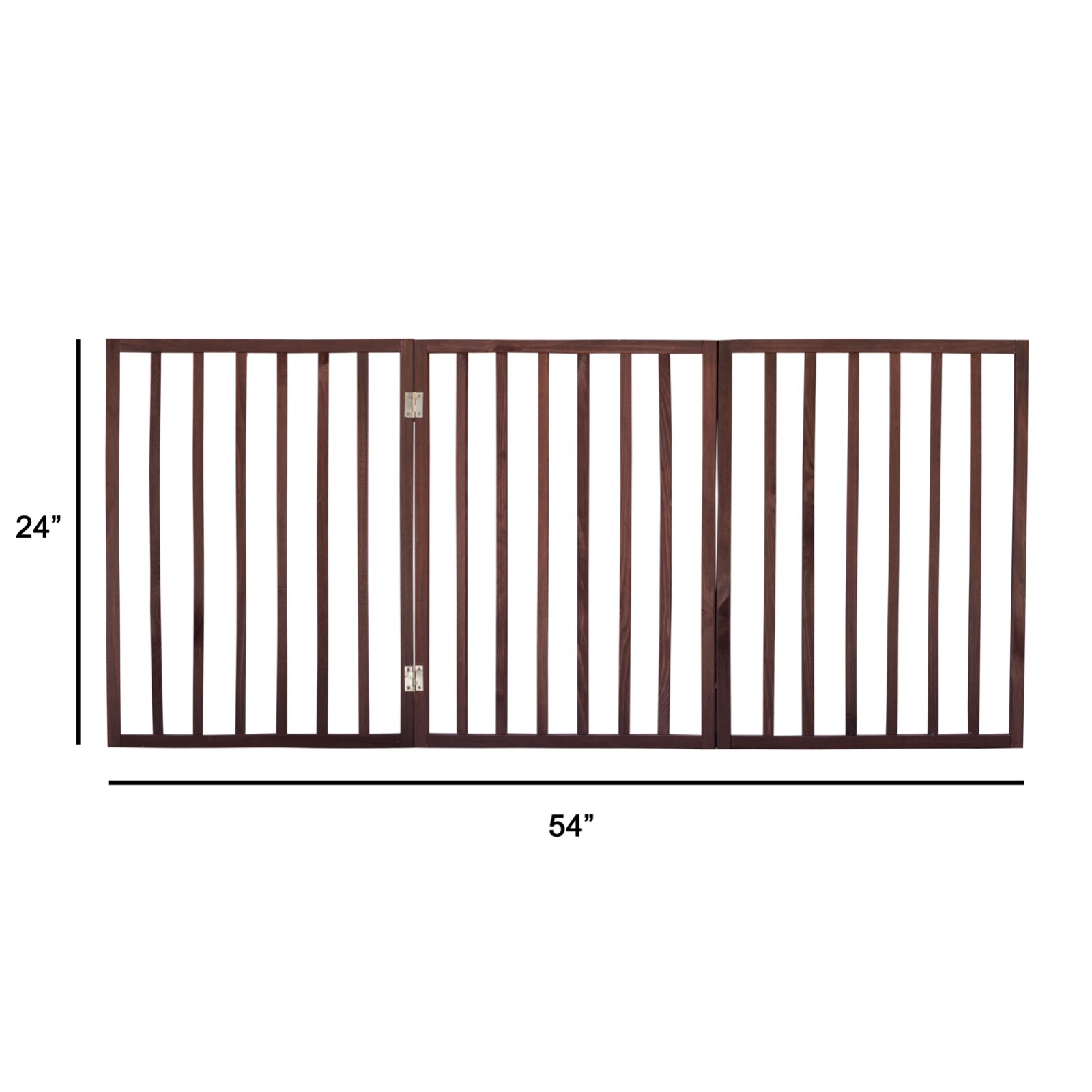 Folding Adjustable Pet Gate Wooden Z Pattern Design Dog 54"X24" NEW