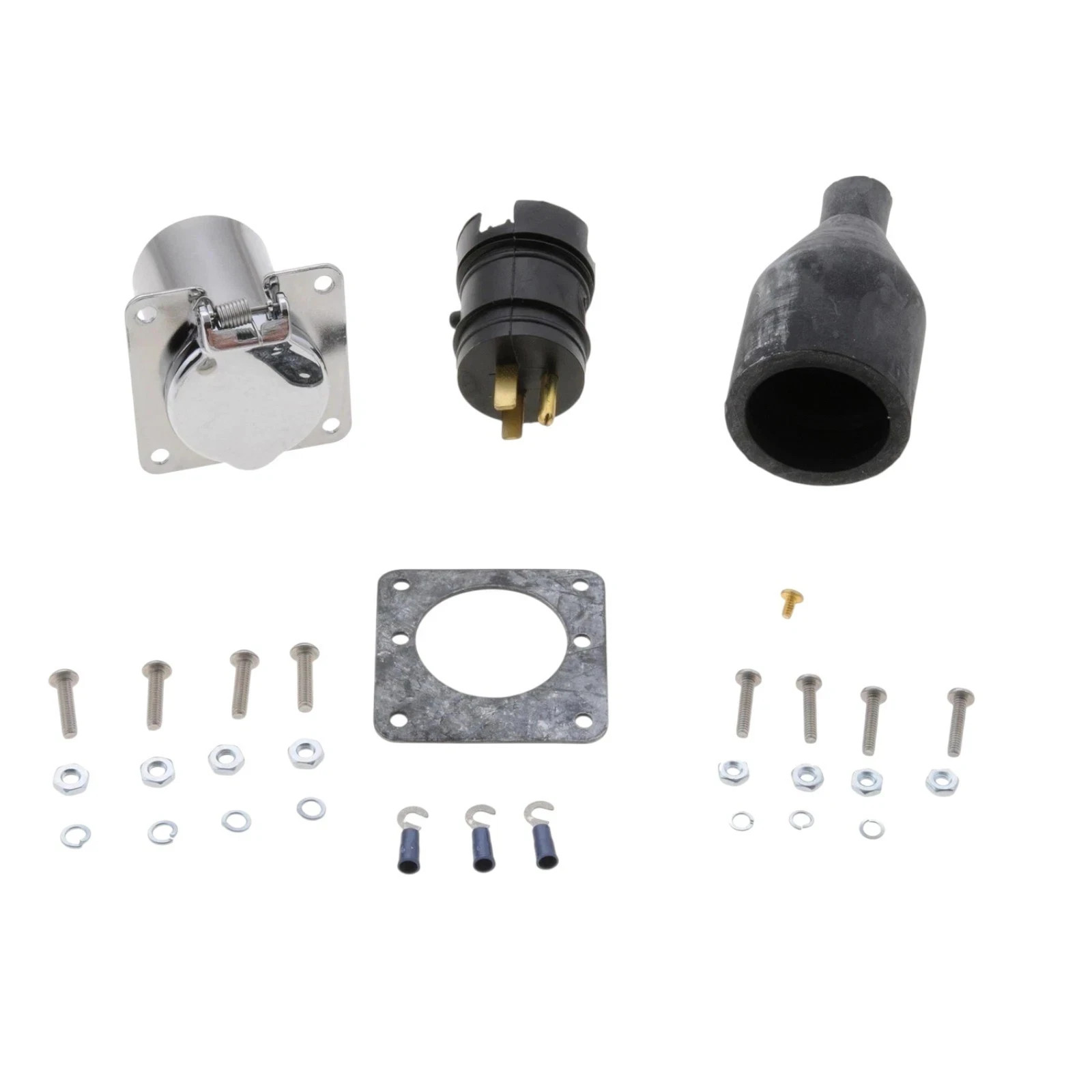 8605688 ZeroStart Weatherproof Field-Wired Rececptacle w/ 4 Hole Flange 120V 15A