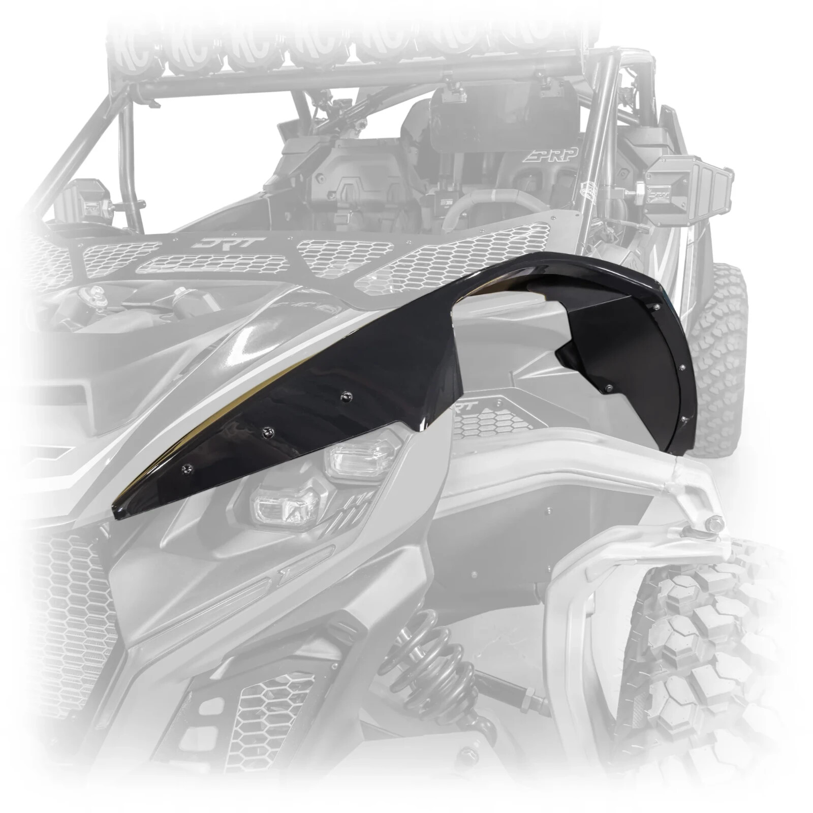 DRT CAN AM MAVERICK R X / XRS 24+ ABS Extended Front Fender Kit Flares