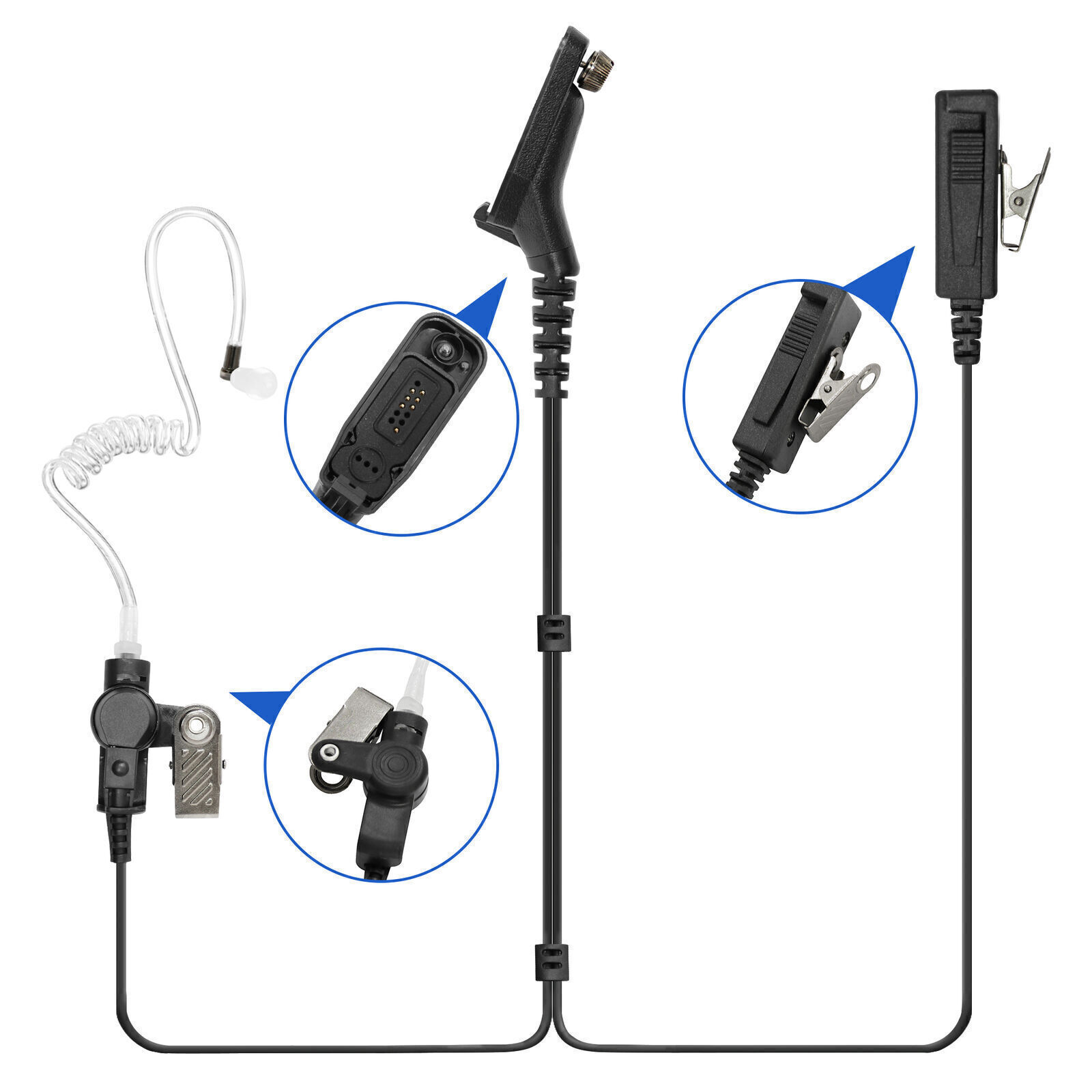 Mic Headset Earpiece For XPR 7550e XPR 7580e XPR 7350e XPR 7380e Radios