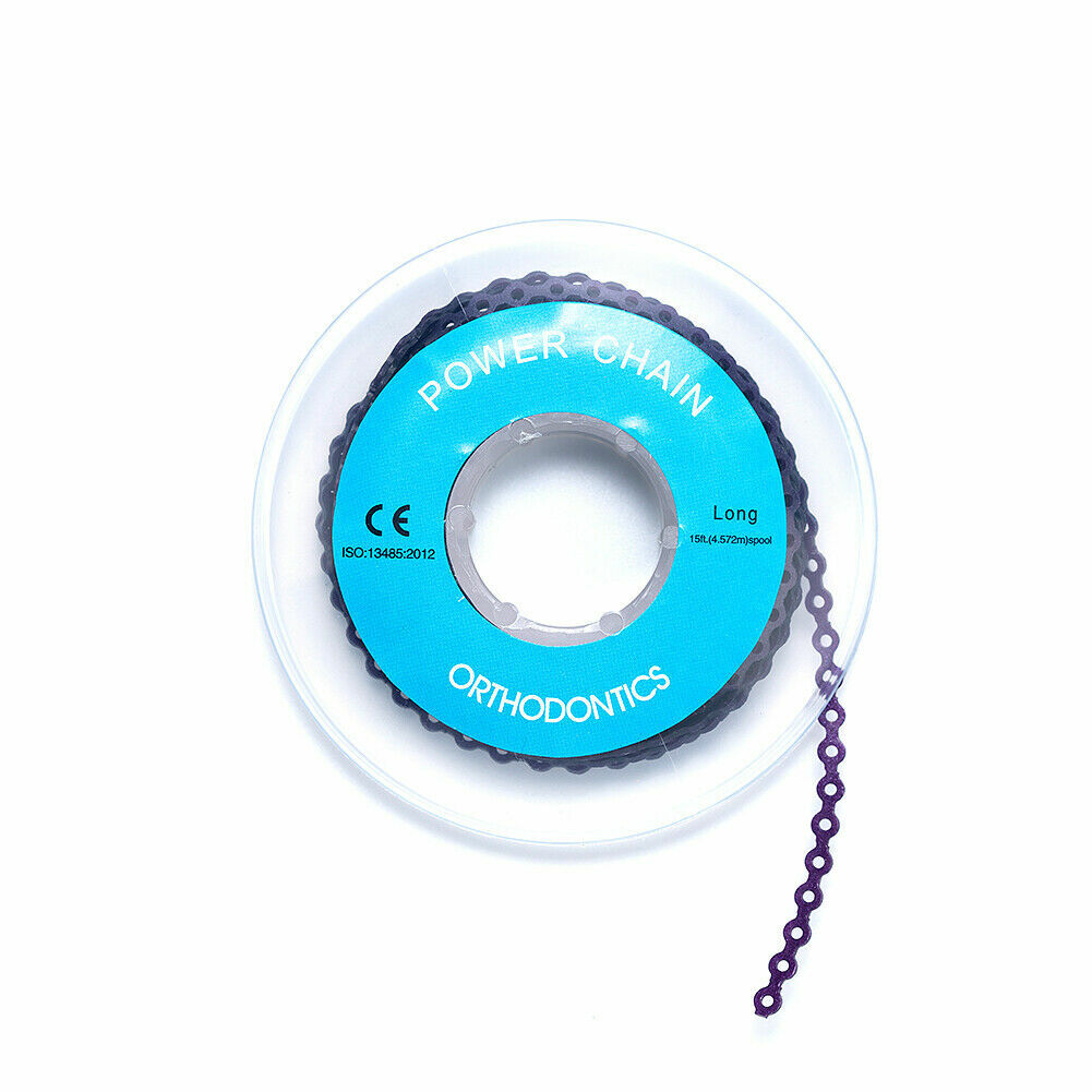 Dental Power Chains Ortho Elastic Ultra Spool Closed/Short/Long For Wire Braces