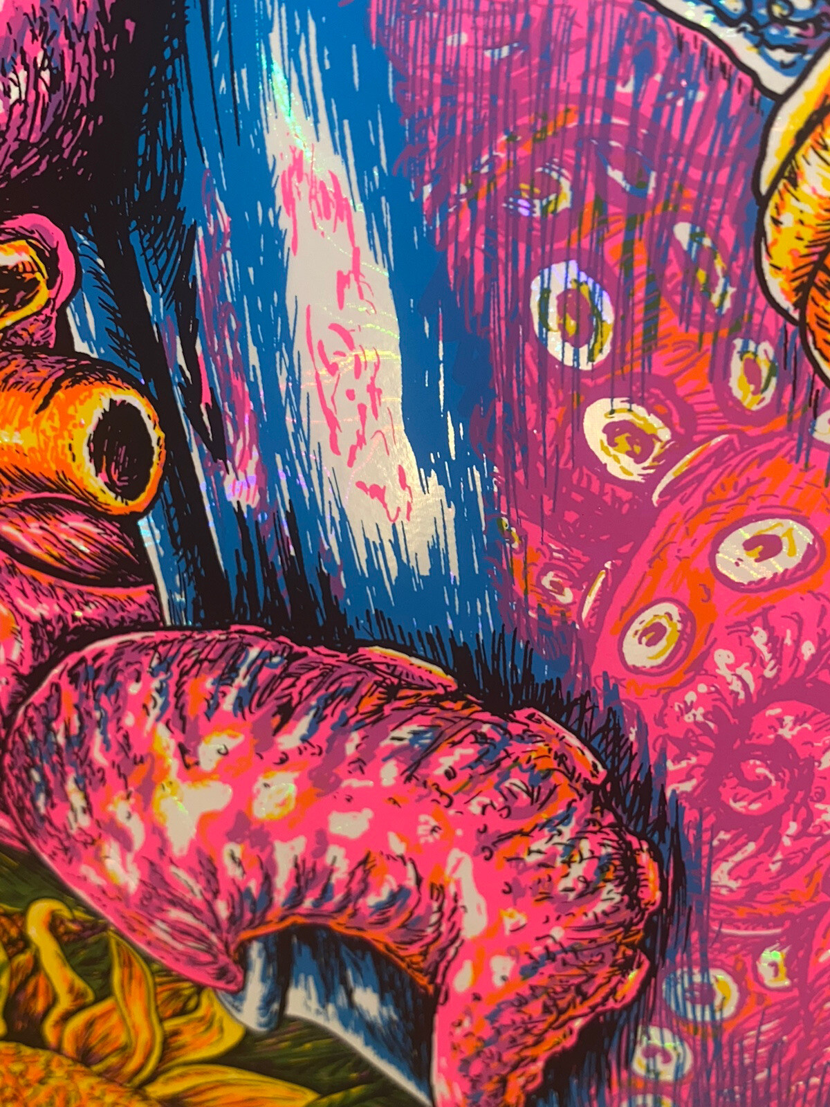 Dirty Heads Poster Lincoln NE 8/10/22 Silkscreen White Swirl Foil S/N Official