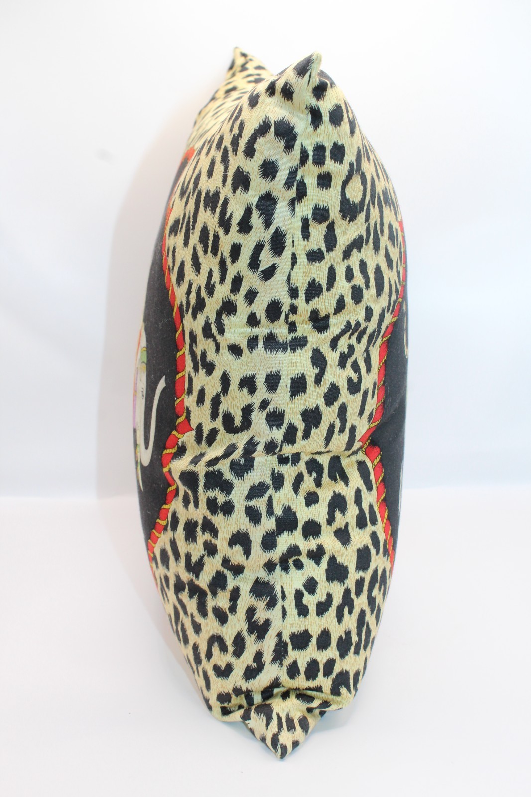 Jim Thompson Thailand Tiger & Elephant Pillow Case w/ Pilllow Thai Silk 13x13