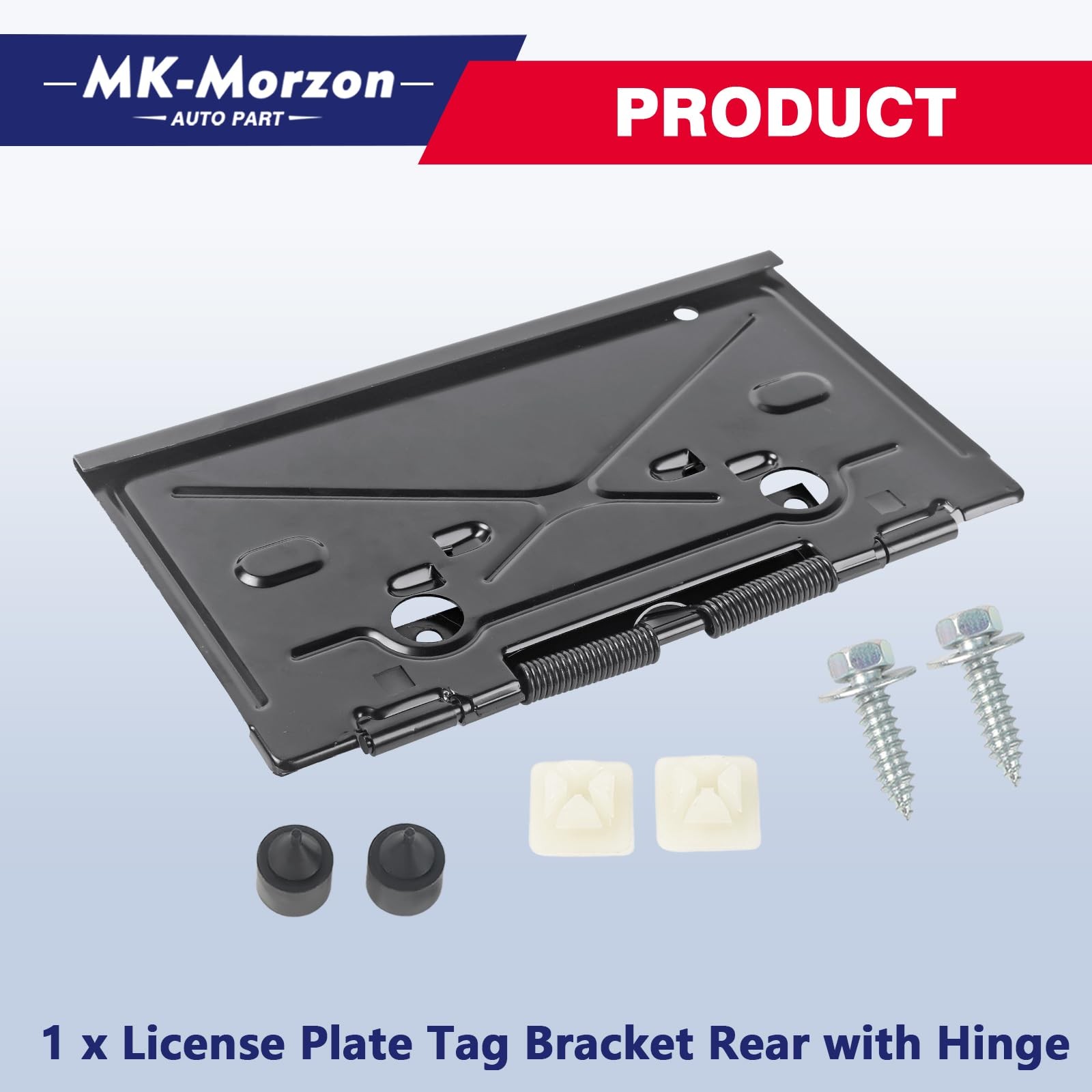 Rear License Plate Bracket w/ Hinge for 1968-1972 Chevy Impala Chevelle Camaro