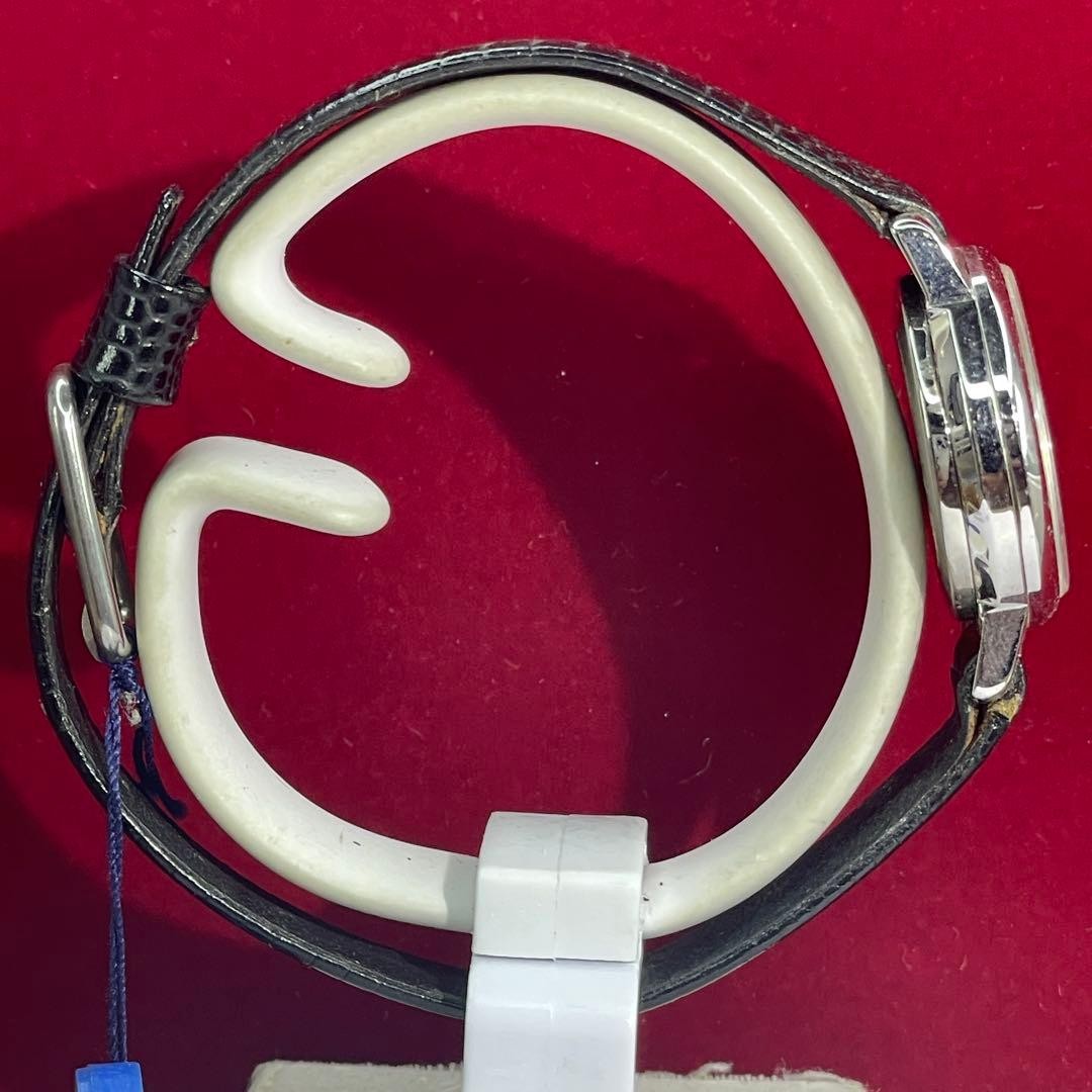 TISSOT Quartz Wristwatch 1970s Vintage Swiss Made Push Pusher Leather Strap