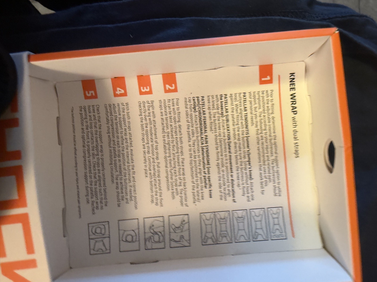 Shock Doctor Knee/Patella Support Wrap with Dual Strap Compression Black l/xl