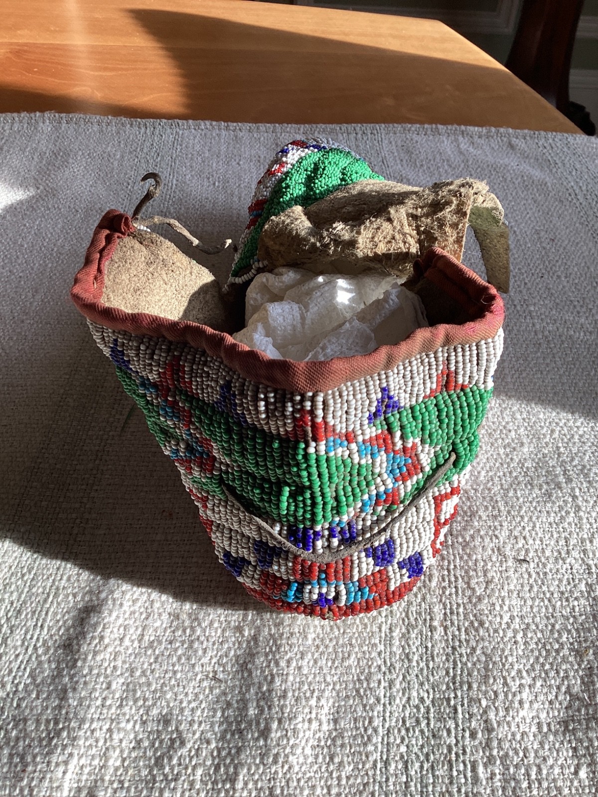 c1910 Native American Sioux Ceremonial Moccasins great colors & condition