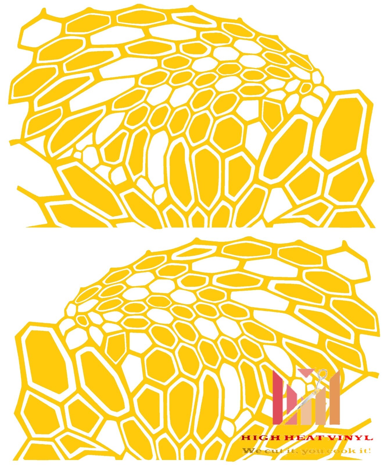 High Heat Duracoat Vinyl Stencil 10" x 12" - Kryptek 2 styling