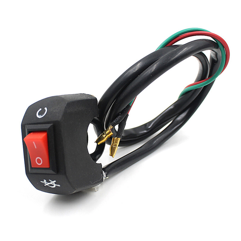 7/8" Handlebar Motorcycle Quad Moped Bike ATV On/Off Kill Switch Flip Universal