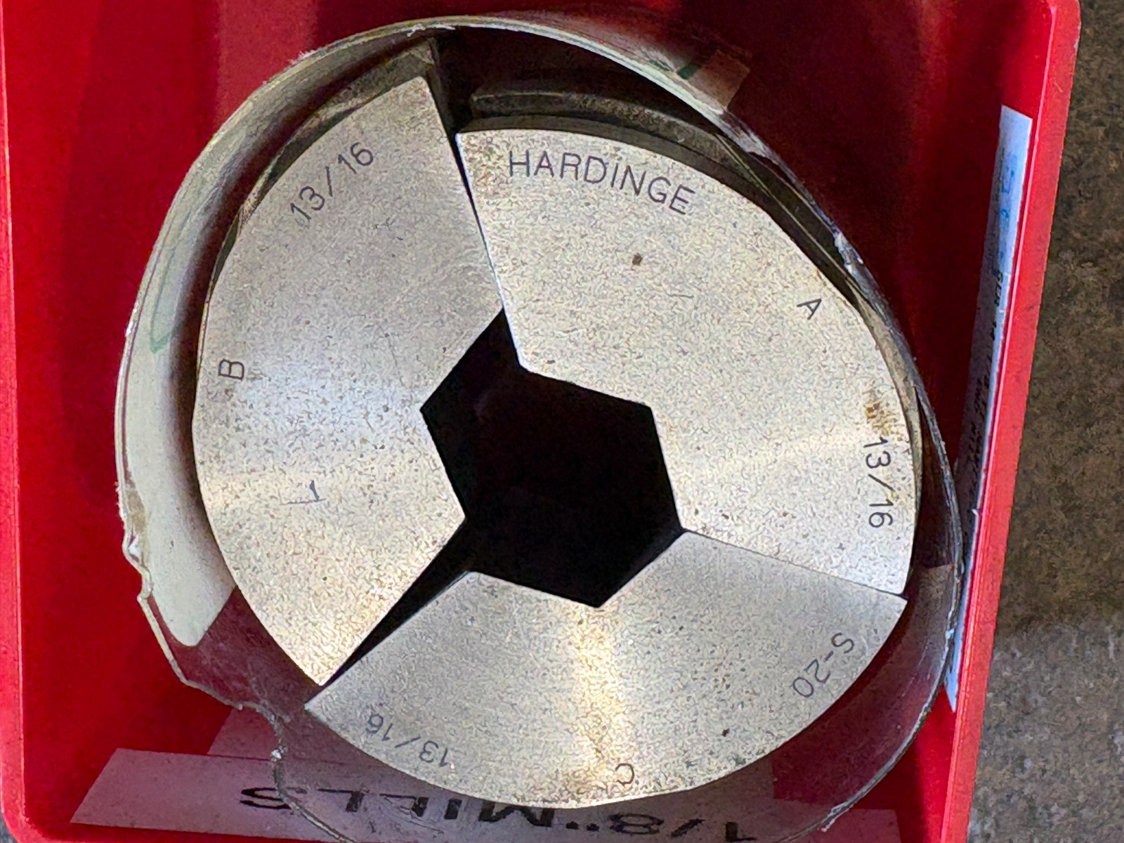 Hardinge S-20 Hexagonal Collet Pads | You choose the size