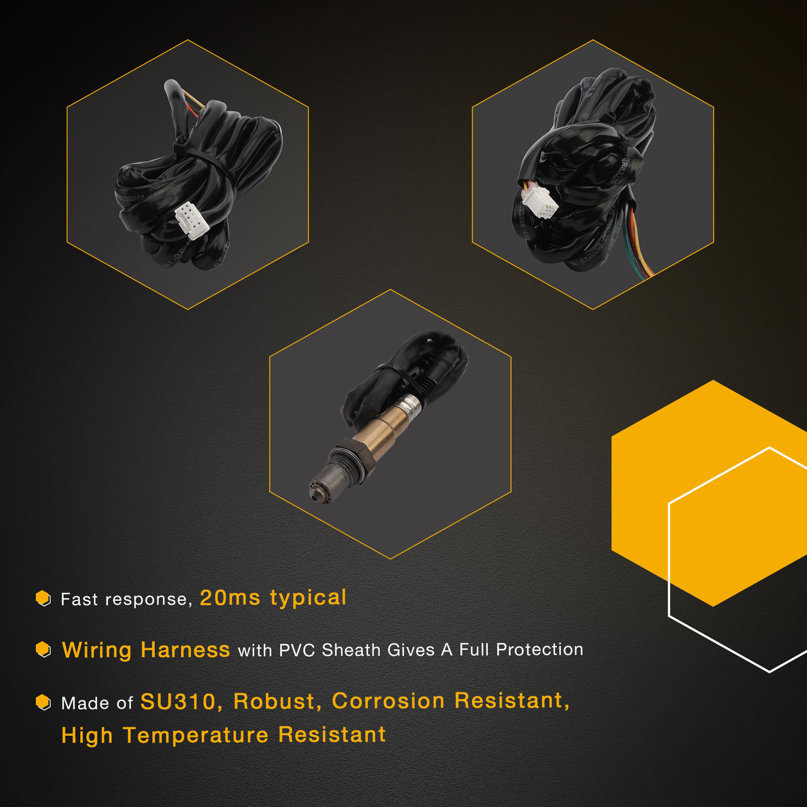 Wideband UEGO Air Fuel Ratio Gauge Kit 2-1/16" X-series 30-0300 AFR O2 Sensor