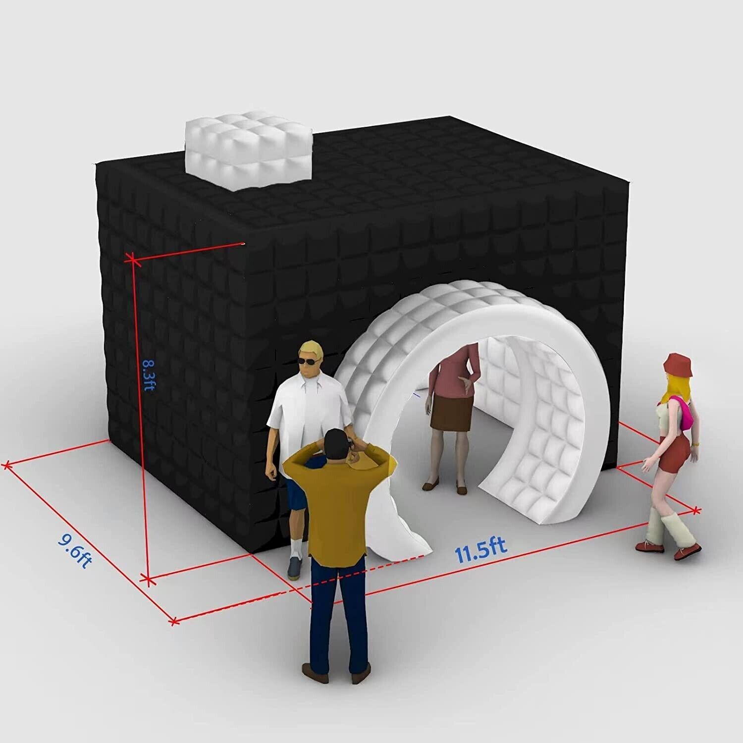 NEW Inflatable Photo Booth Style Camera Shape LED Wedding Tent W/for Events US