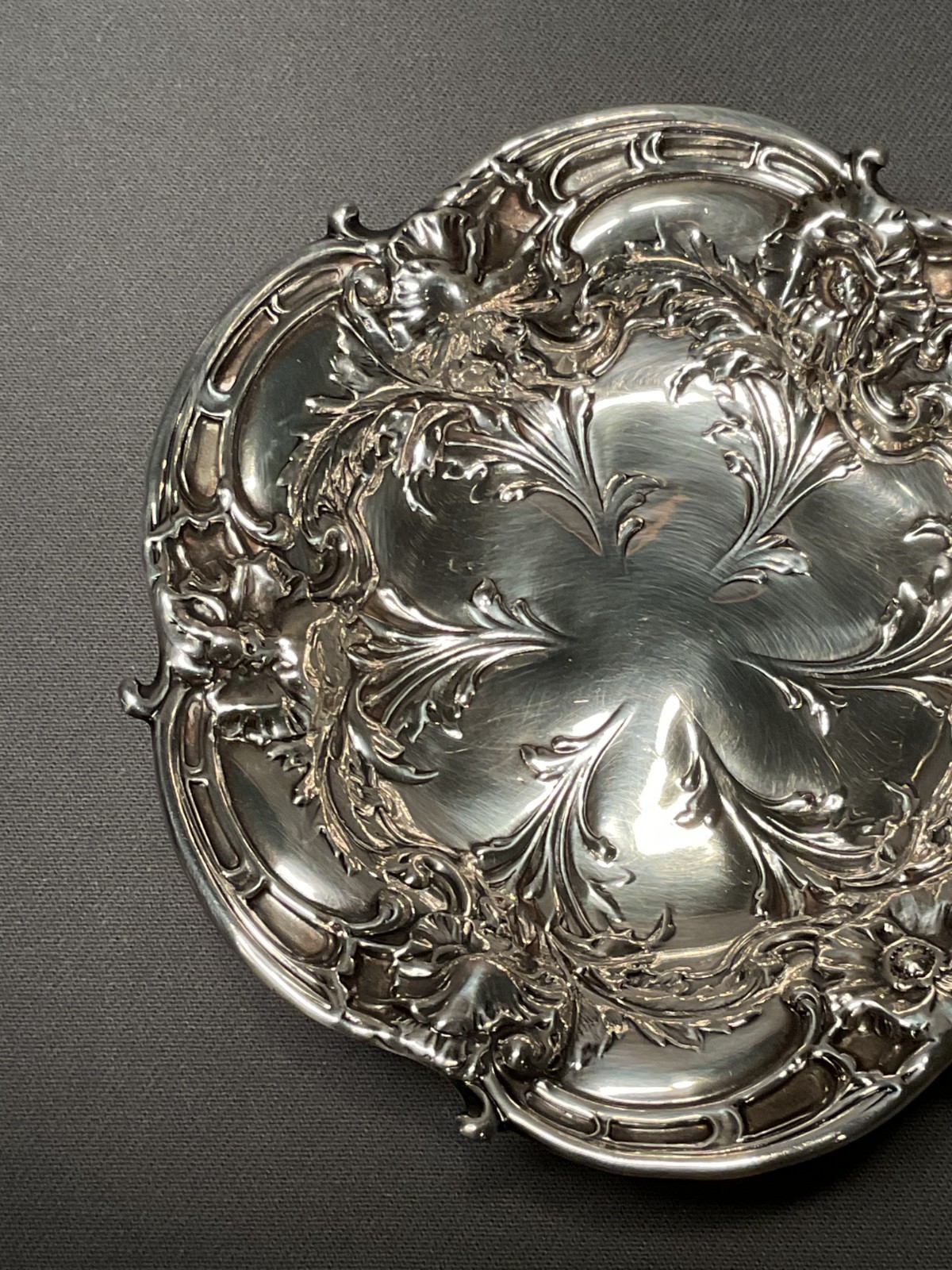 Reed & Barton - Sterling Silver Footed Compote Bowl - Les Six Fleurs - 2 Avail.