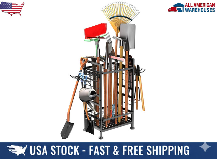 Garden Tool Organizer Heavy Duty,Yard Tool Tower Rack,Garage Storage Organizatio