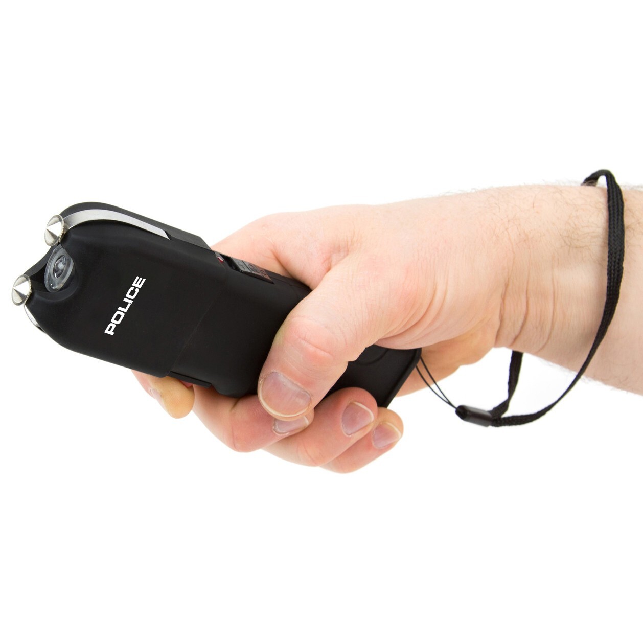 POLICE Stun Gun 928-700 BV Heavy Duty Rechargeable LED Flashlight Black