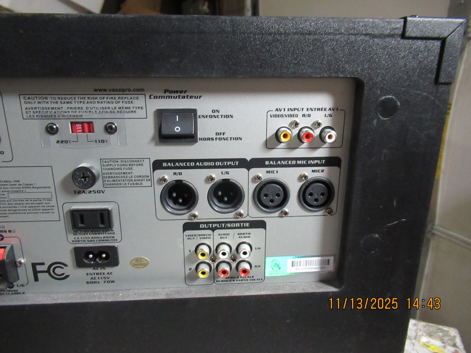 VOCOPRO Gig Star Multi Format Karaoke Entertainment System