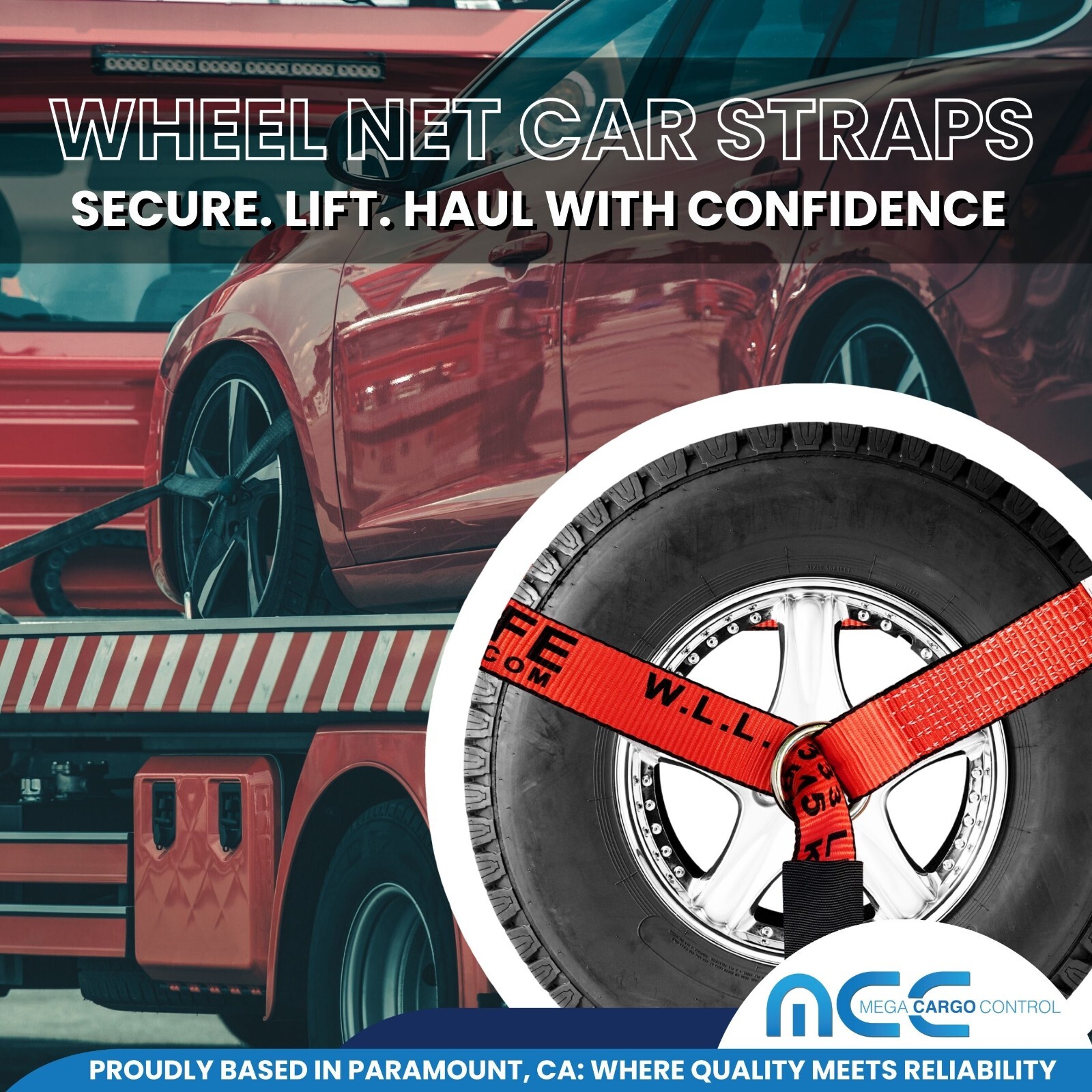 16 Pcs 4 Set 2" x 10' Lasso Wheel Lift Strap Ratchet J Finger Hook for Tow Truck