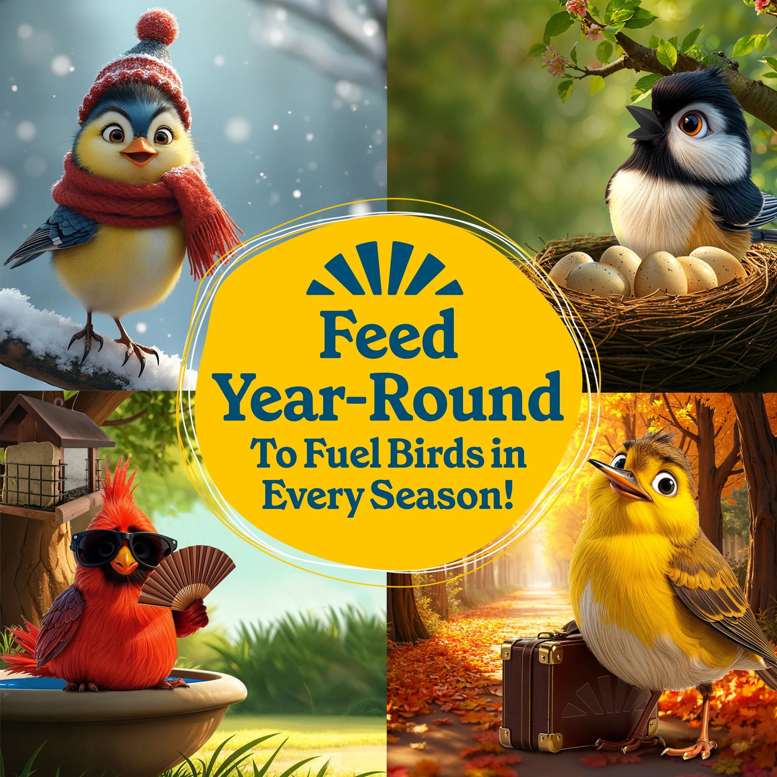 Classic Wild Bird Feed and Seed, 40 Lb. Bag, 1 Pack