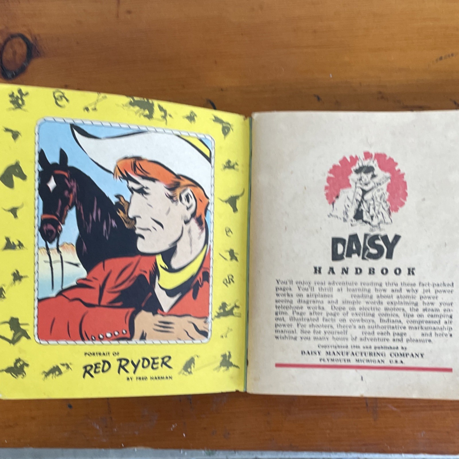 Daisy 1946 Handbook Red Ryder Buck Rogers Advertising Premium