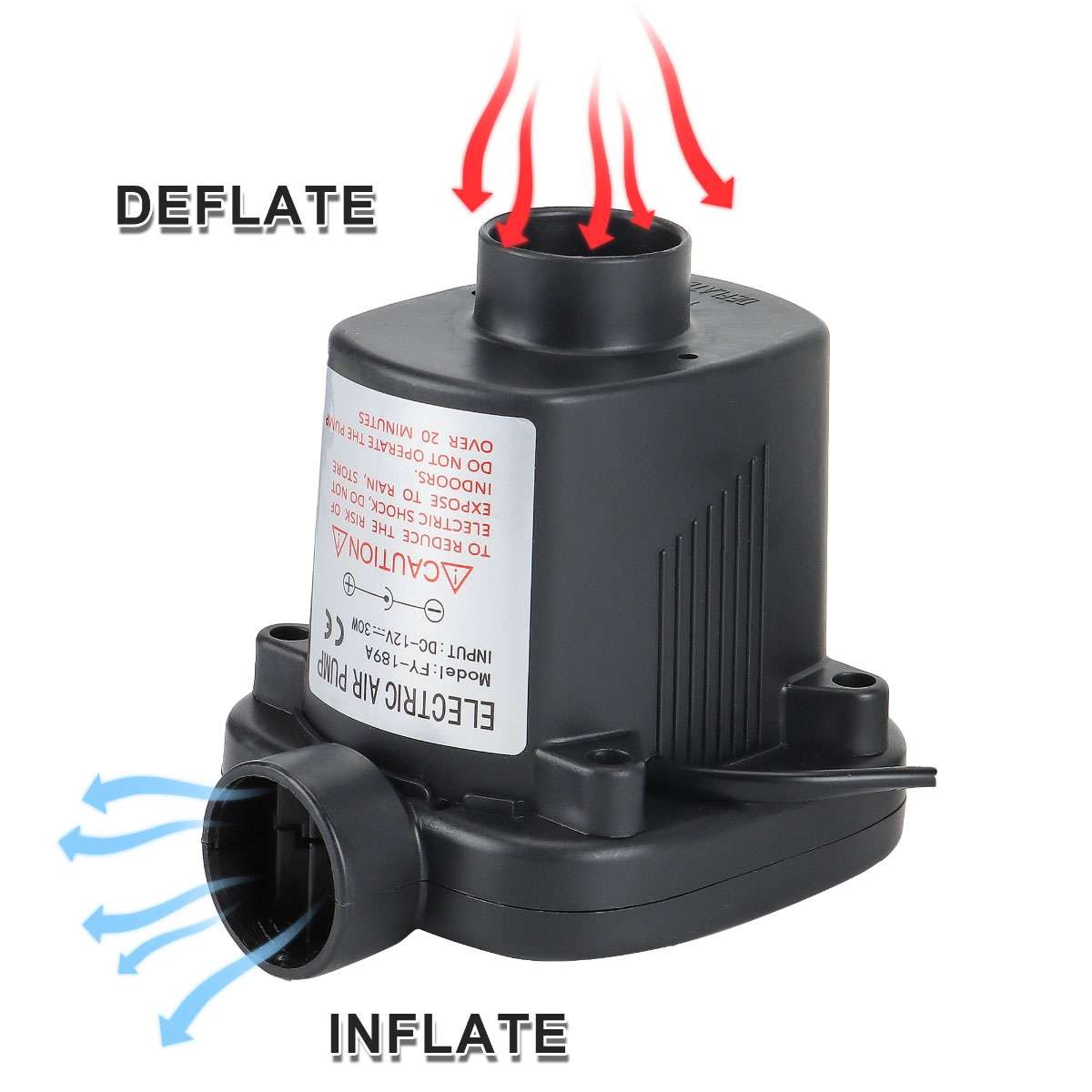 Electric Portable Air Pump For Inflatable Air Mattress Raft Bed Boat Pool Toy US