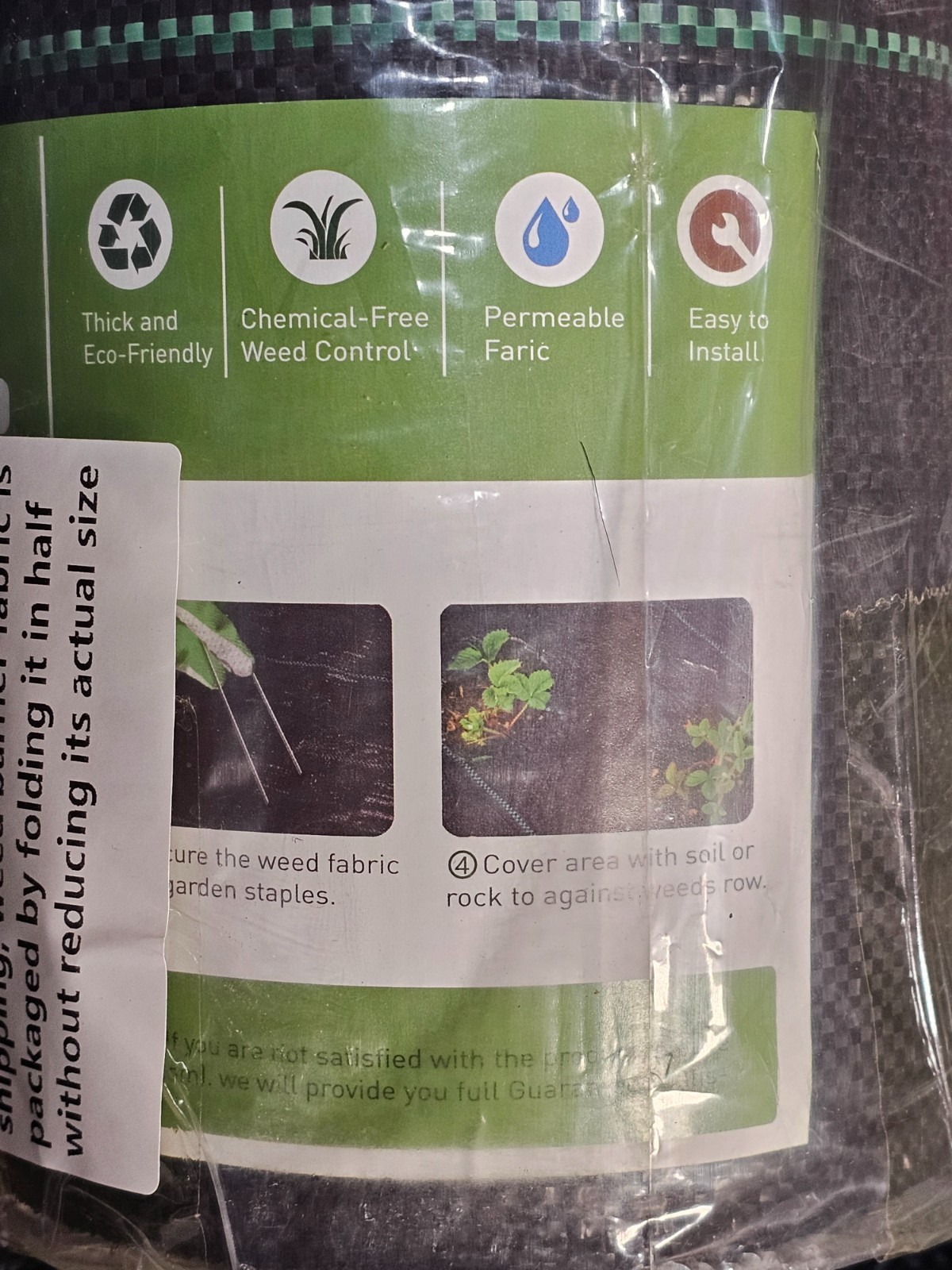 Rengue RG-CCH01 6x300FT Weed Barrier Landscape Fabric Blocker Garden Cover 2.4OZ