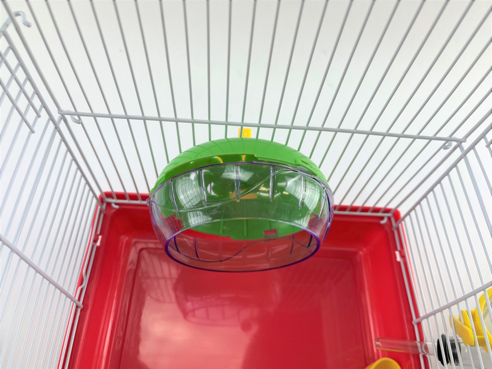 Small Pet Cage Hamster Mouse Rodent House Habitat Double Door Wheel Feeder Tube