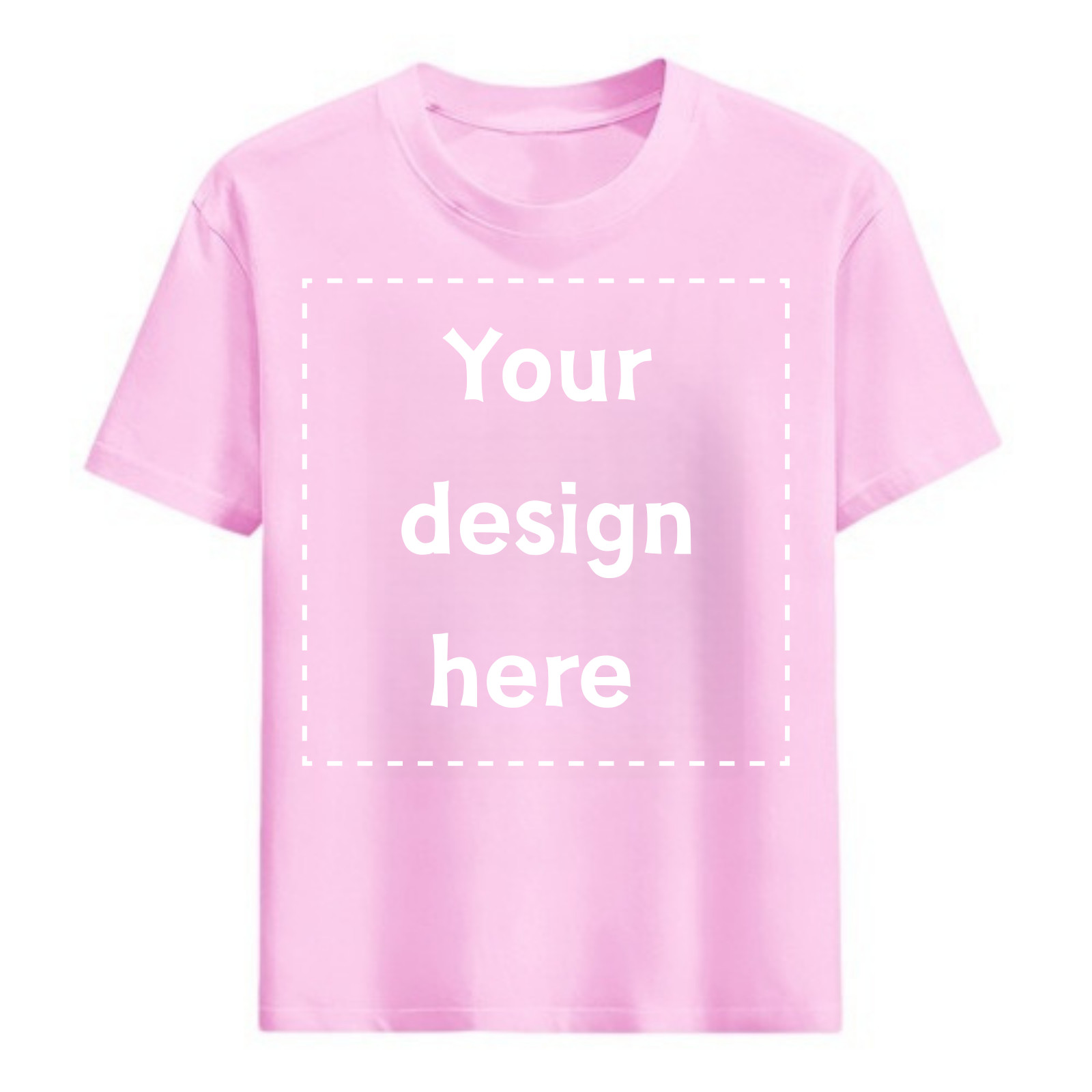 Custom T-Shirt Personalized Photo Text Logo Any Position Front Back Chest Unisex