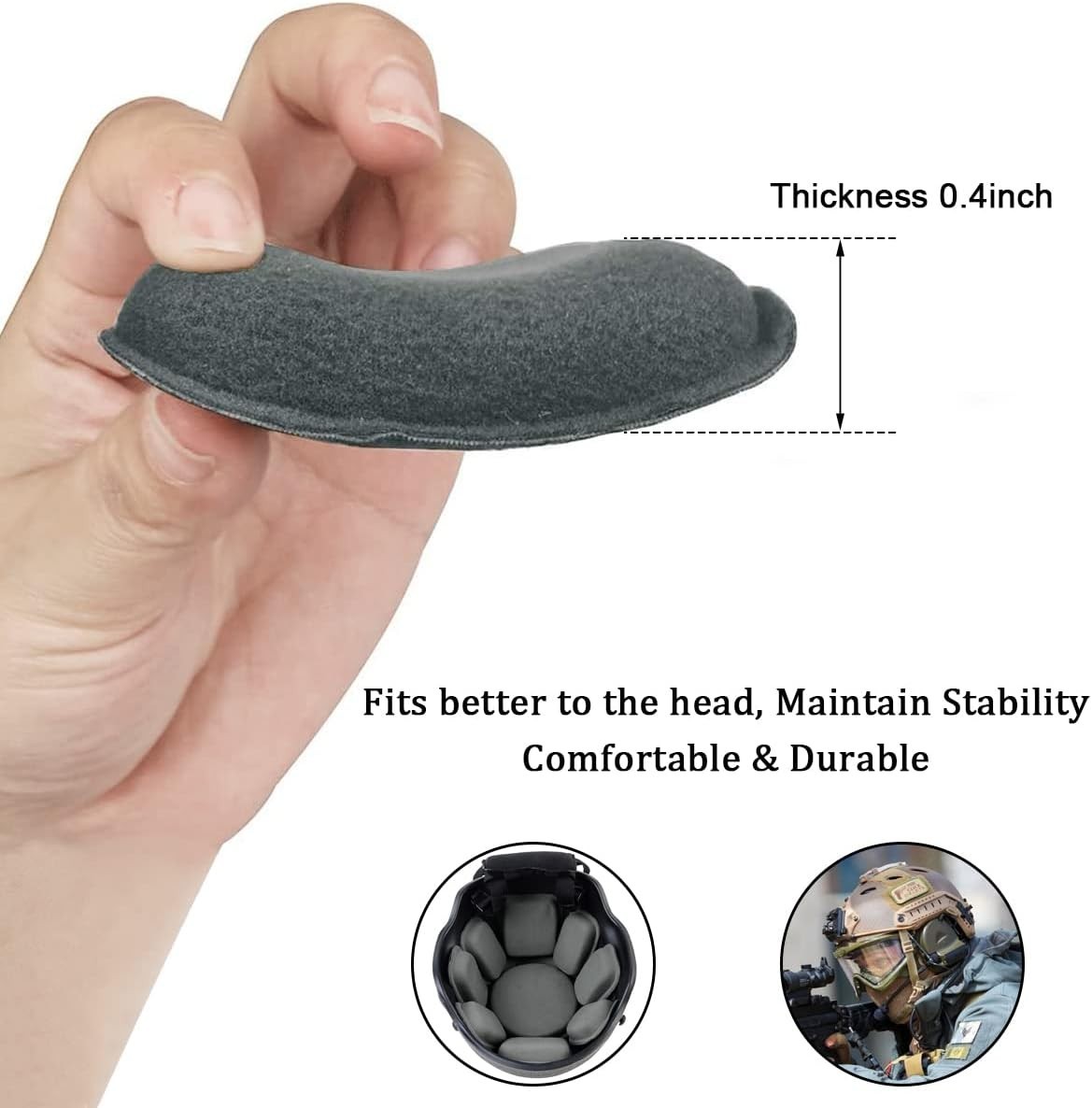 9 Universal Helmet Pads, Replacement Foam Cushion Pads For Football Helmets New